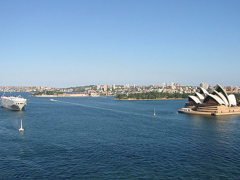 Blick von der Harbour Bridge Fotos
