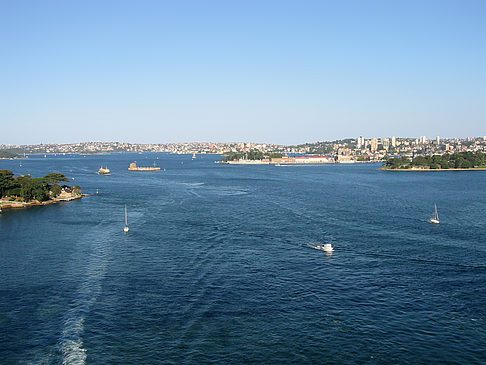 Blick von der Harbour Bridge Fotos