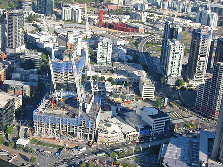 Melbourne von oben Foto 