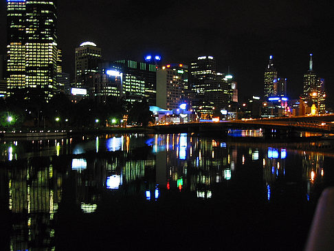 Foto Melbourne in der Nacht - Melbourne